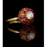 RUBY AND DIAMOND DRESS RING