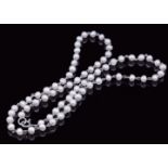 AN ART DECO PEARL CHAIN NECKLACE