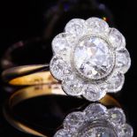 DIAMOND DAISY CLUSTER RING