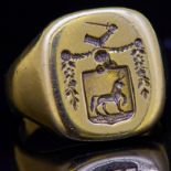 ANTIQUE INTAGIO SEAL RING