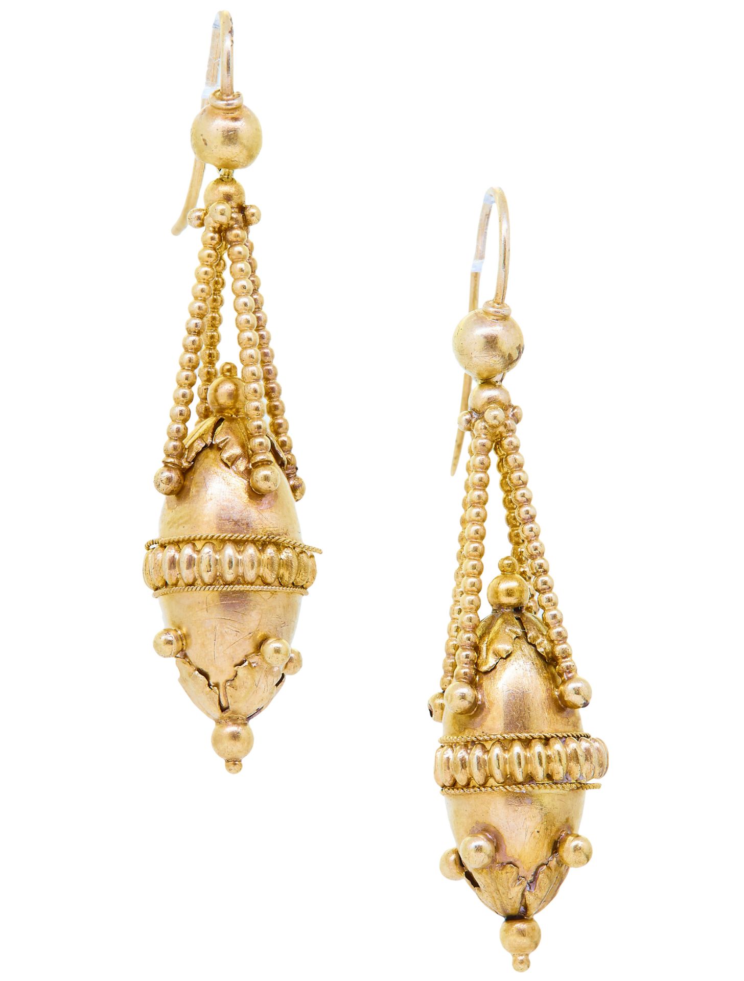 ANTIQUE VICTORIAN PAIR OF DROP EARRINGS