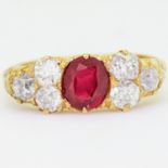 RUBY AND DIAMOND DRESS RING