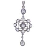 ANTIQUE DIAMOND DROP PENDANT