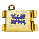 ANTIQUE ENAMEL CLASP