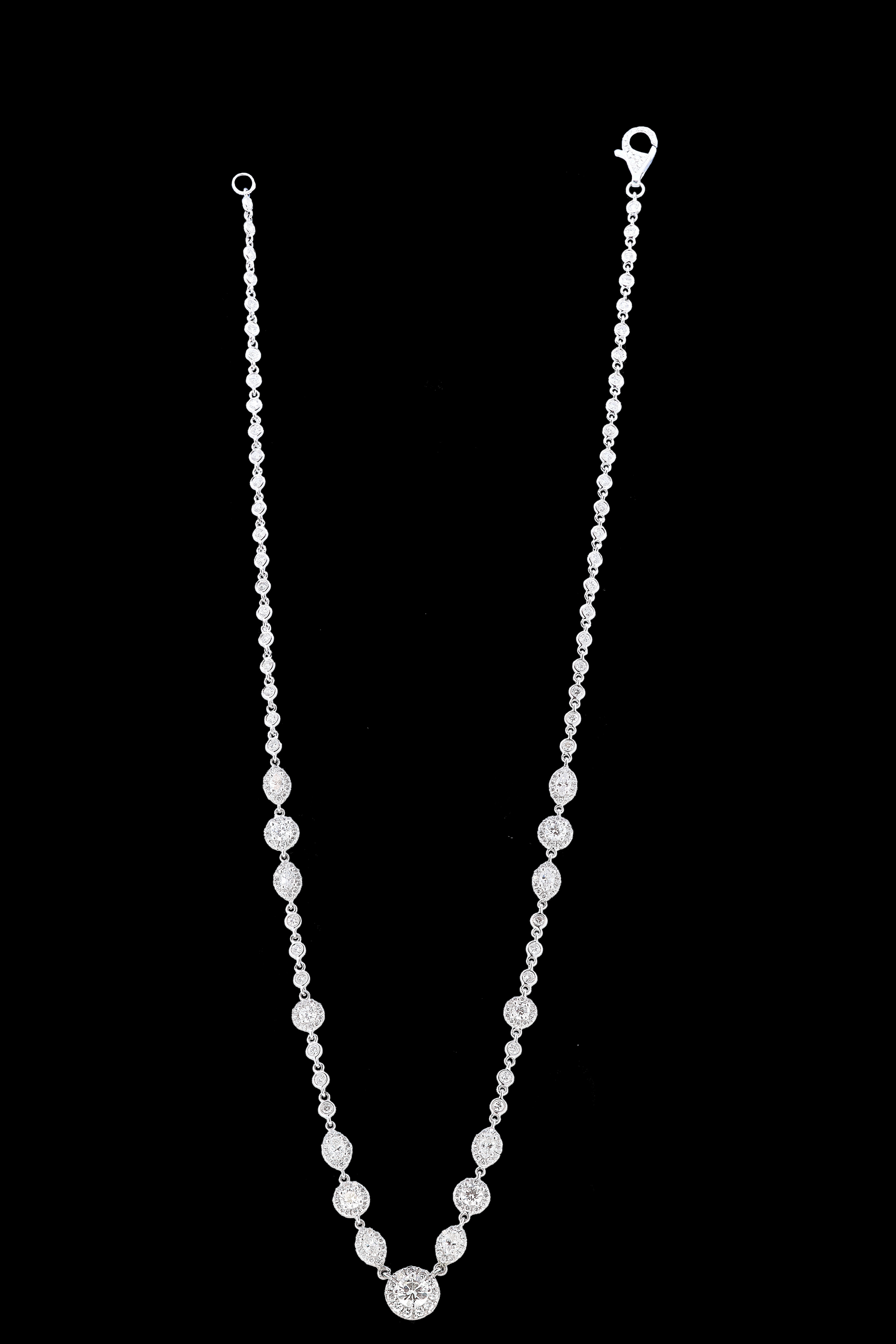 DIAMOND CLUSTER NECKLACE - Image 2 of 2