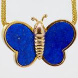 LAPIZ LAZULI BUTTERFLY PENDANT