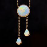 OPAL DROP PENDANT NECKLACE