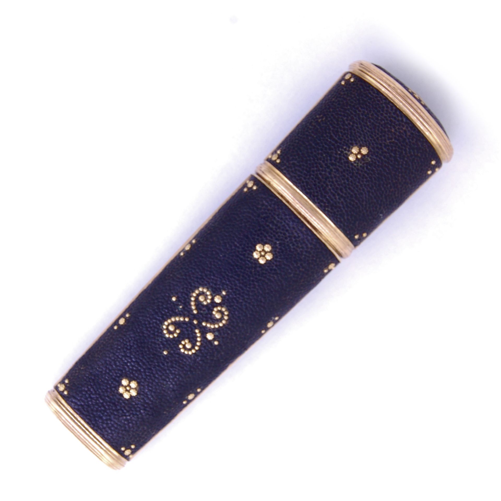 -NO RESERVE- ANTIQUE GOLD AND SHAGREEN 18TH CENTURY TRAVELING NECASSAIRE ETUI - Image 2 of 3