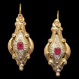 -NO RESERVE- PAIR OF ANTIQUE VICTORIAN EARRINGS
