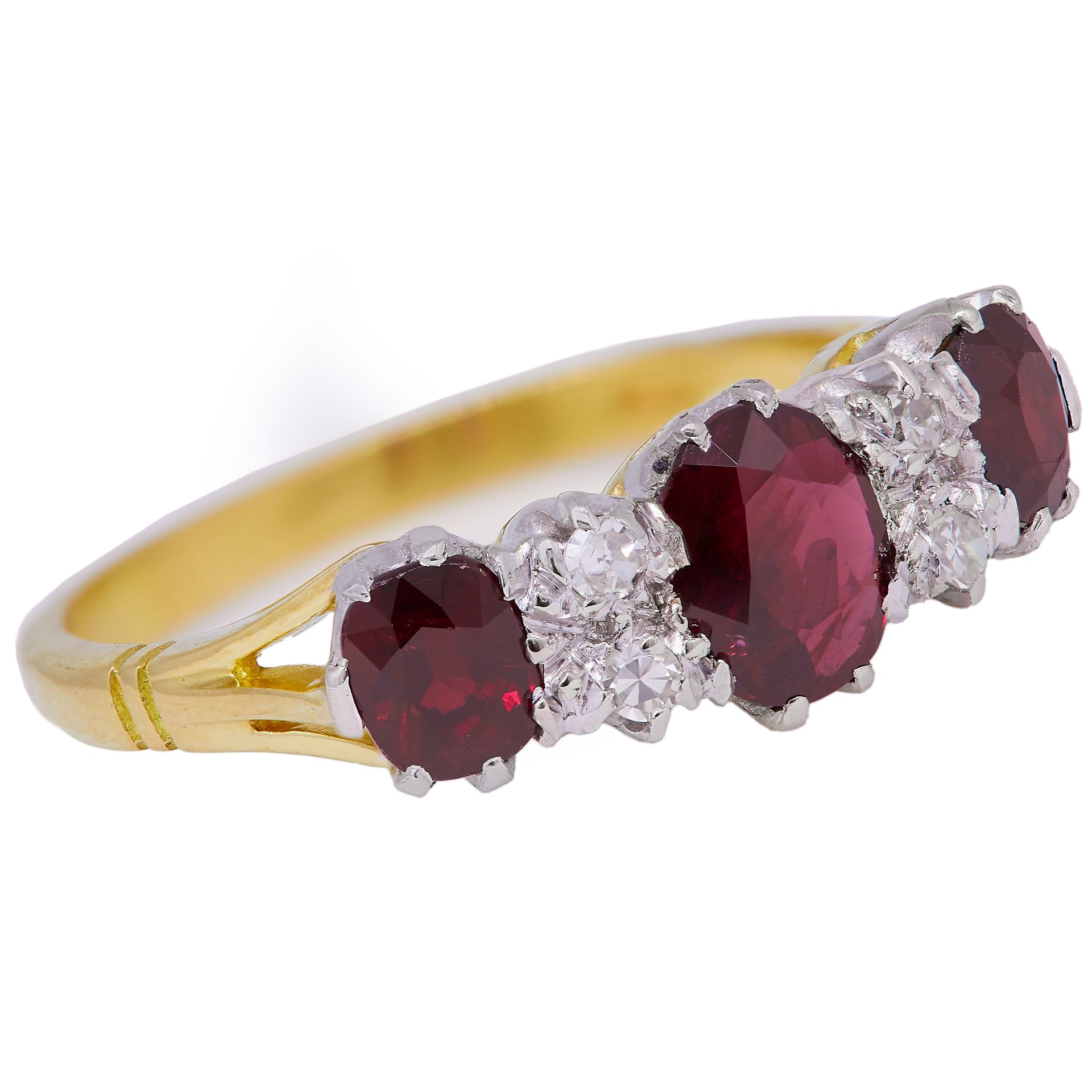 -NO RESERVE- RUBY AND DIAMOND RING