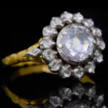 ANTIQUE DIAMOND CLUSTER RING