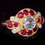 RUBY AND DIAMOND DRESS RING