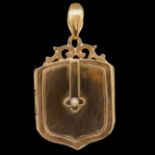 NO RESERVE, ANTIQUE TRIPLE LOCKET PENDANT