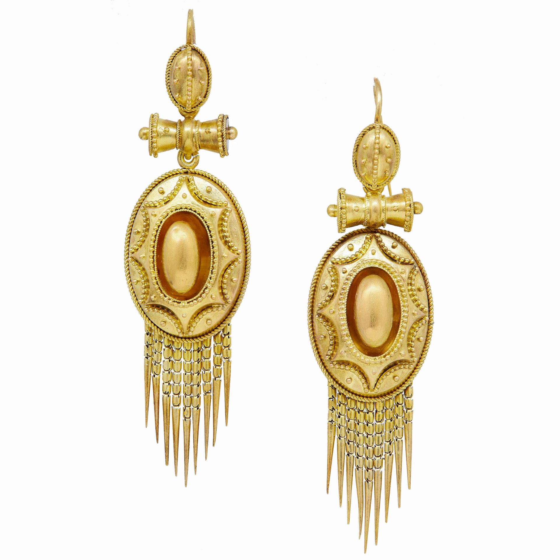 ANTIQUE VICTORIAN PAIR OF DROP EARRINGS