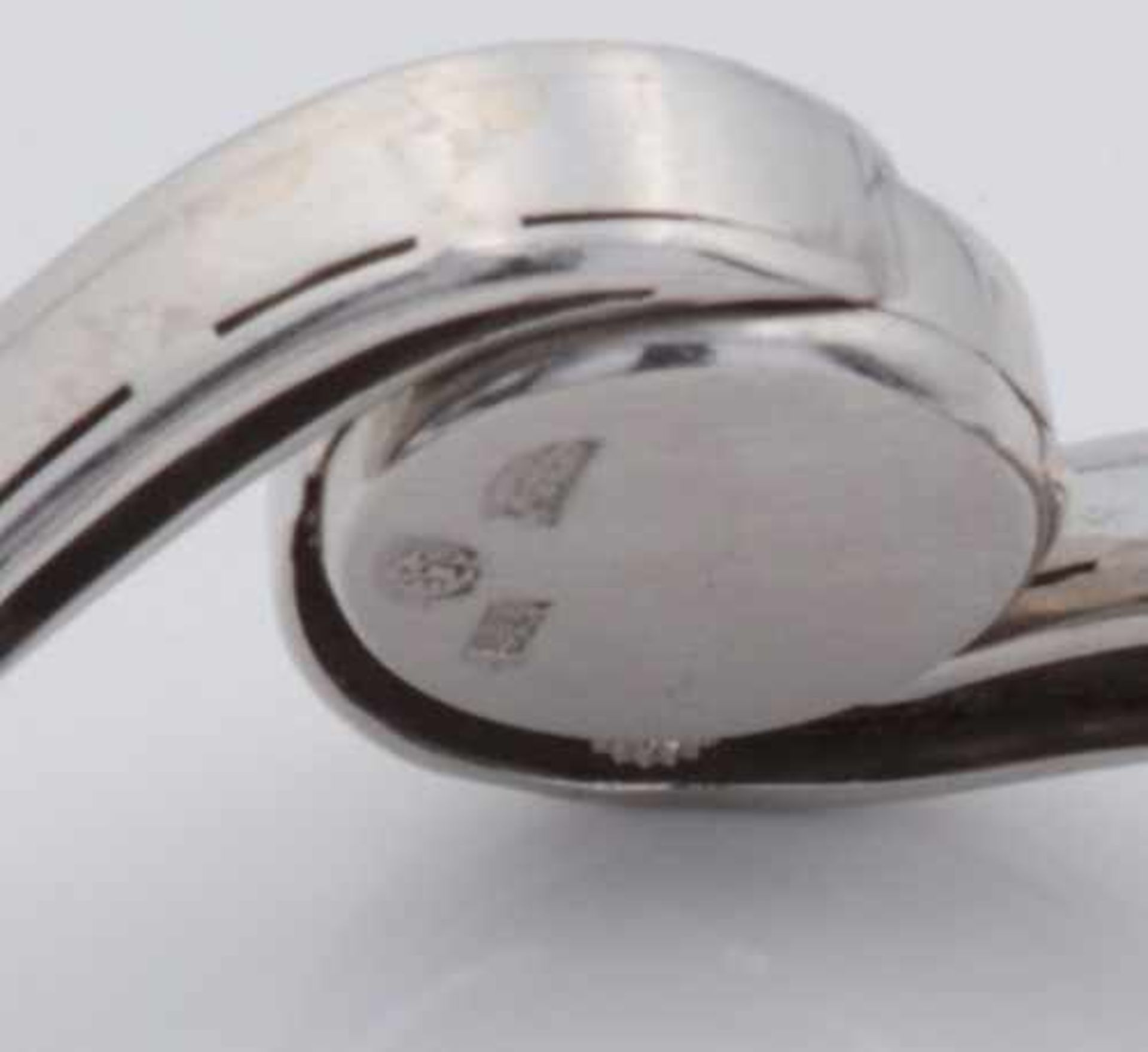 Movado - Damenarmbanduhr Pt 950, rundes, perlfarbenes Zifferblatt, Dca.1,1cm, mit aufgesetzten - Bild 3 aus 5