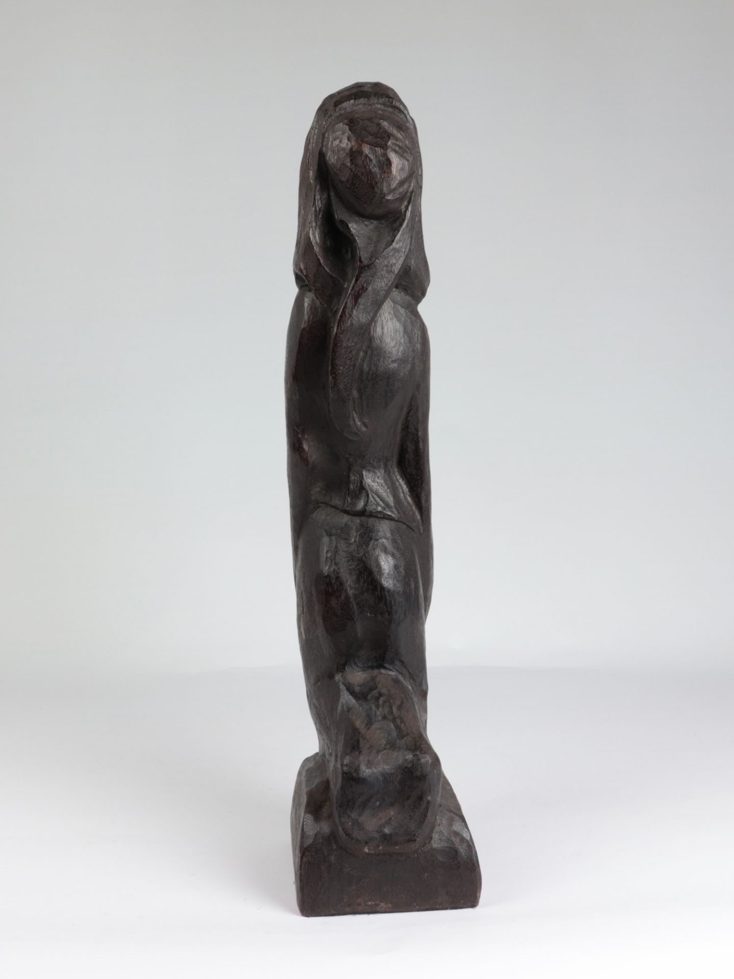 Holzskulptur  um 1930-50, in der Art v. Smigay, Leo, 1900 Choyno - 1970 Nürnberg, vollplastische - Image 3 of 4