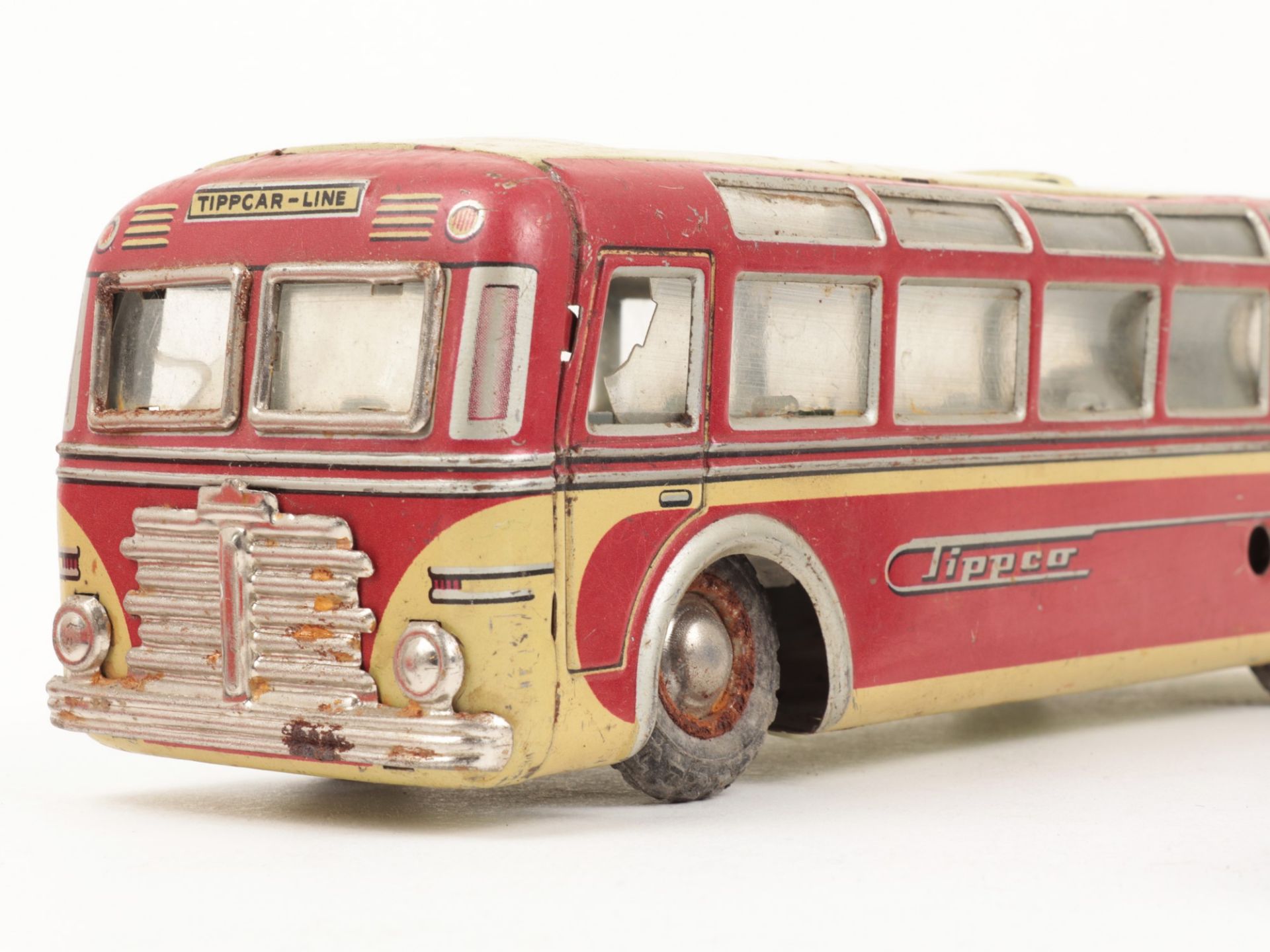 Blechspielzeug - Fahrzeuge 1950/60er, 3 St. bestehend aus: 1x Tipp & Co, Bus, gem. TCO-916, 2x - Bild 9 aus 13