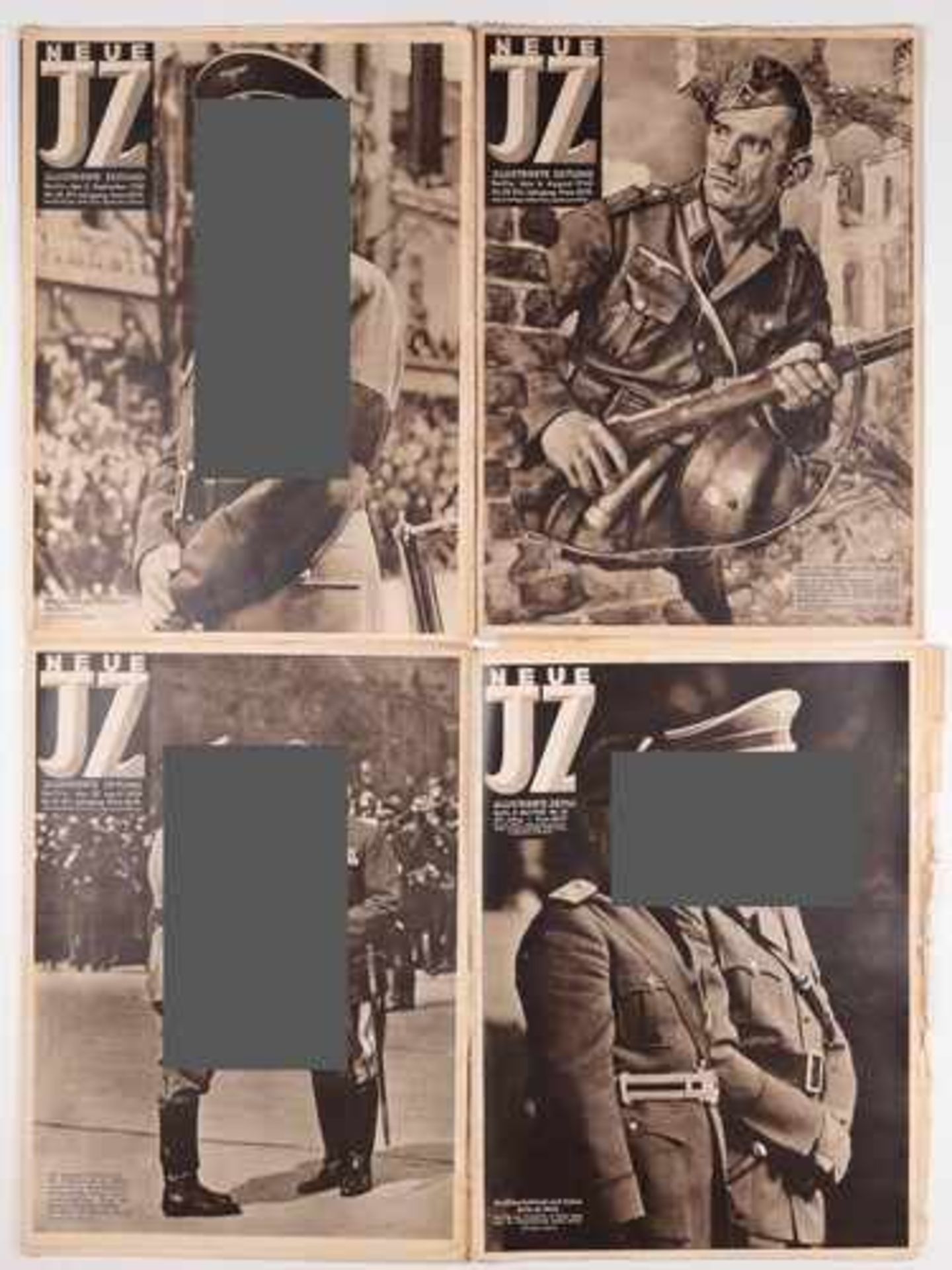 Hefte - 3.Reich 10 St. , "Neue Illustrierte Zeitung", 1938-1940,1943 , min. eingerissen, Alterssp. - Bild 2 aus 2