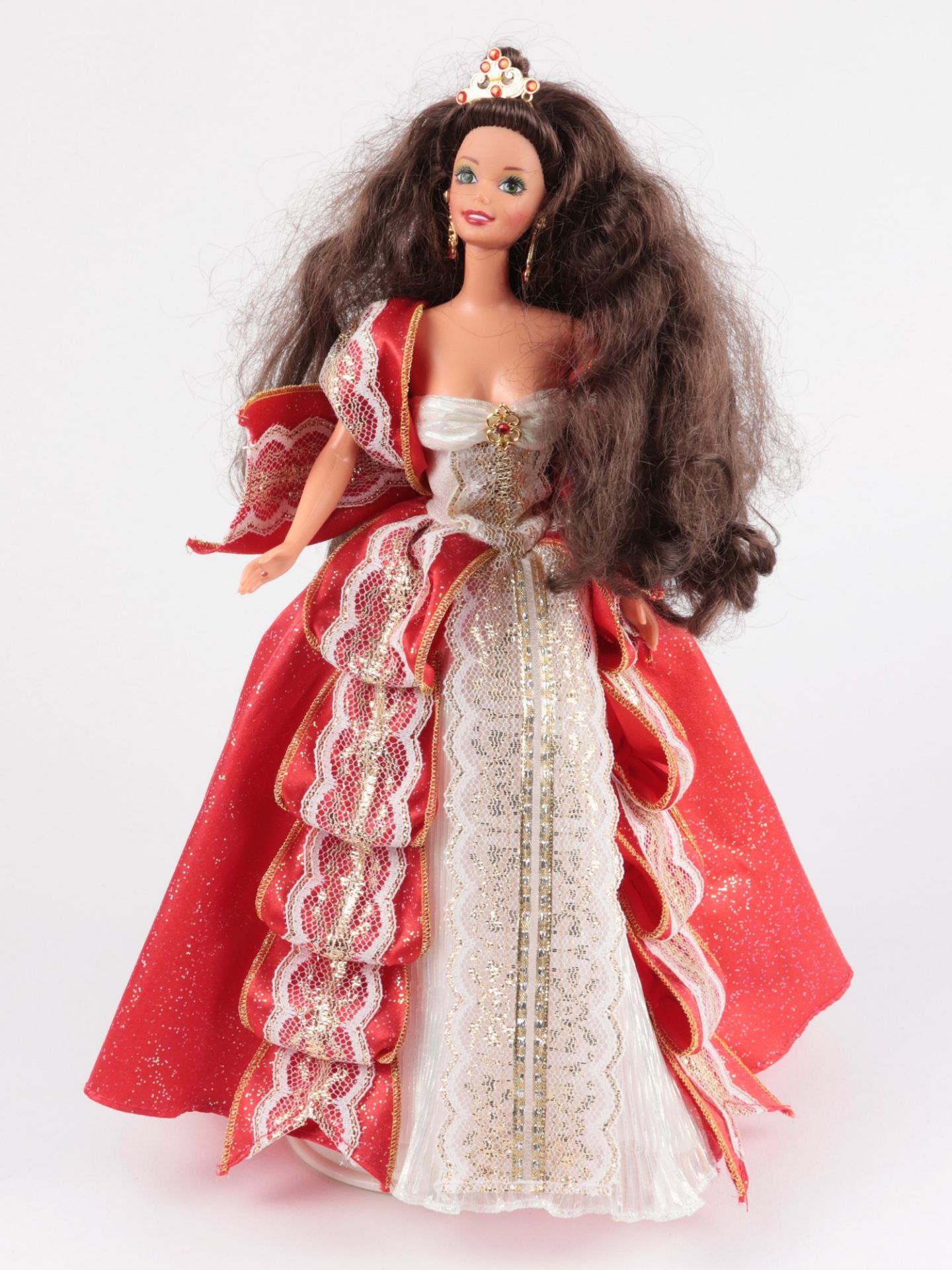 Mattel Inc. - Barbie 1976, gem., aus der Edition "Happy Holidays", bekleidet, Kopf leicht