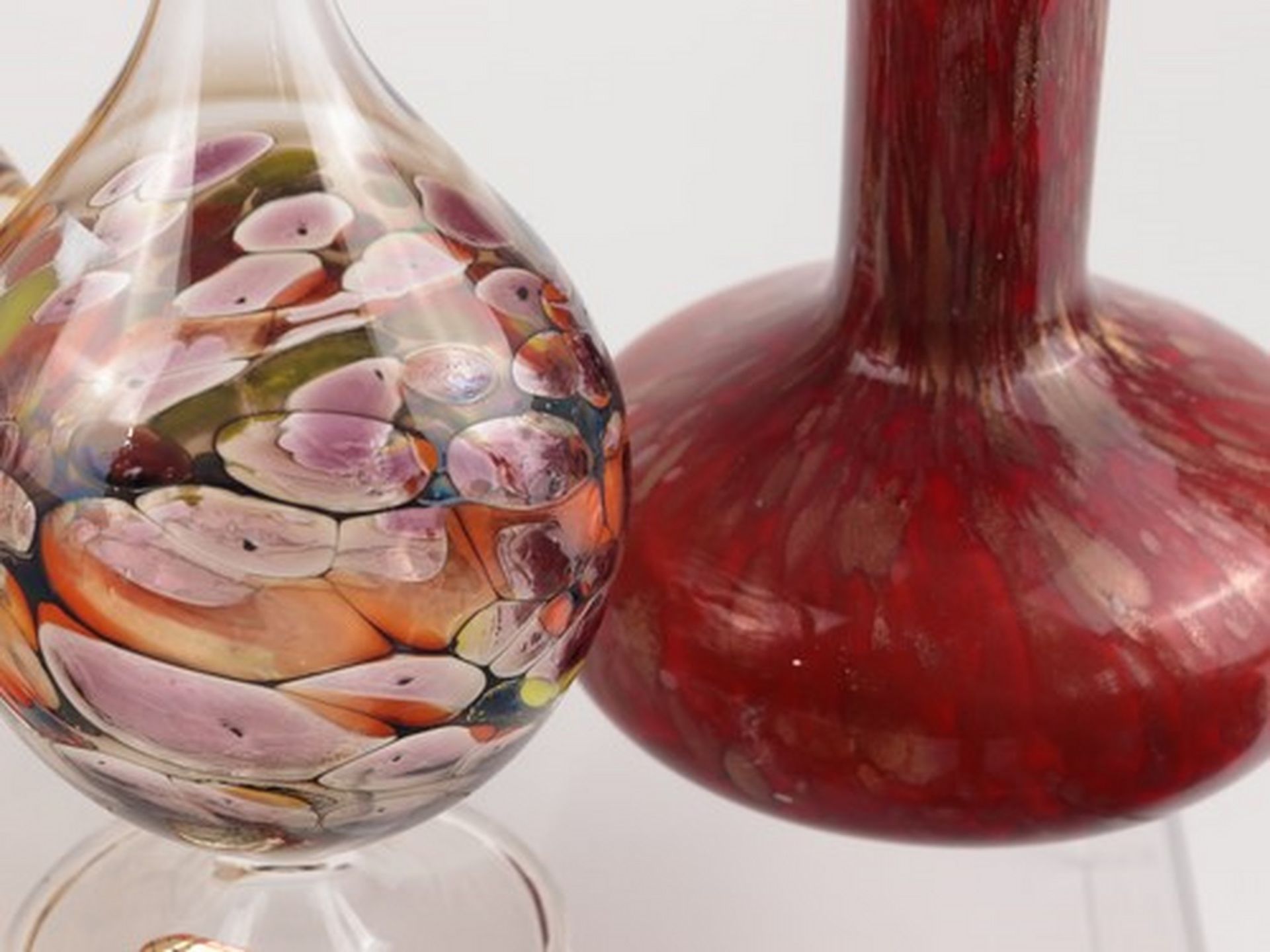 Vasen - Konvolut Joska, Bodenmais, Studioglas, 9 St., untersch. Formen u. Größen, farbloses Glas, - Image 2 of 6