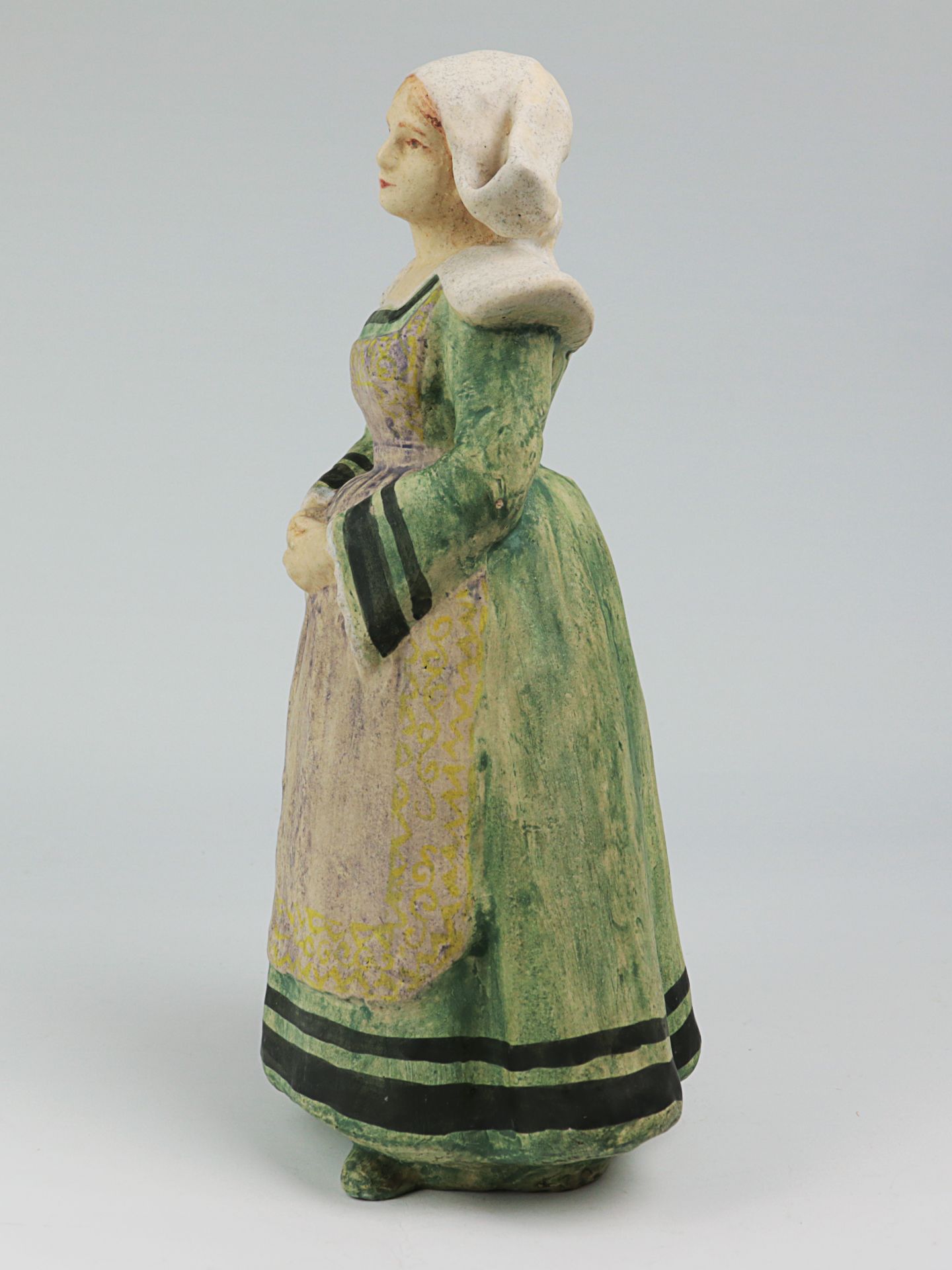 Lachenal, Edmond - Figur um 1900, Jugendstil, Frankreich, Châtillon-sous-Bagneux, Keramik, heller - Bild 3 aus 4