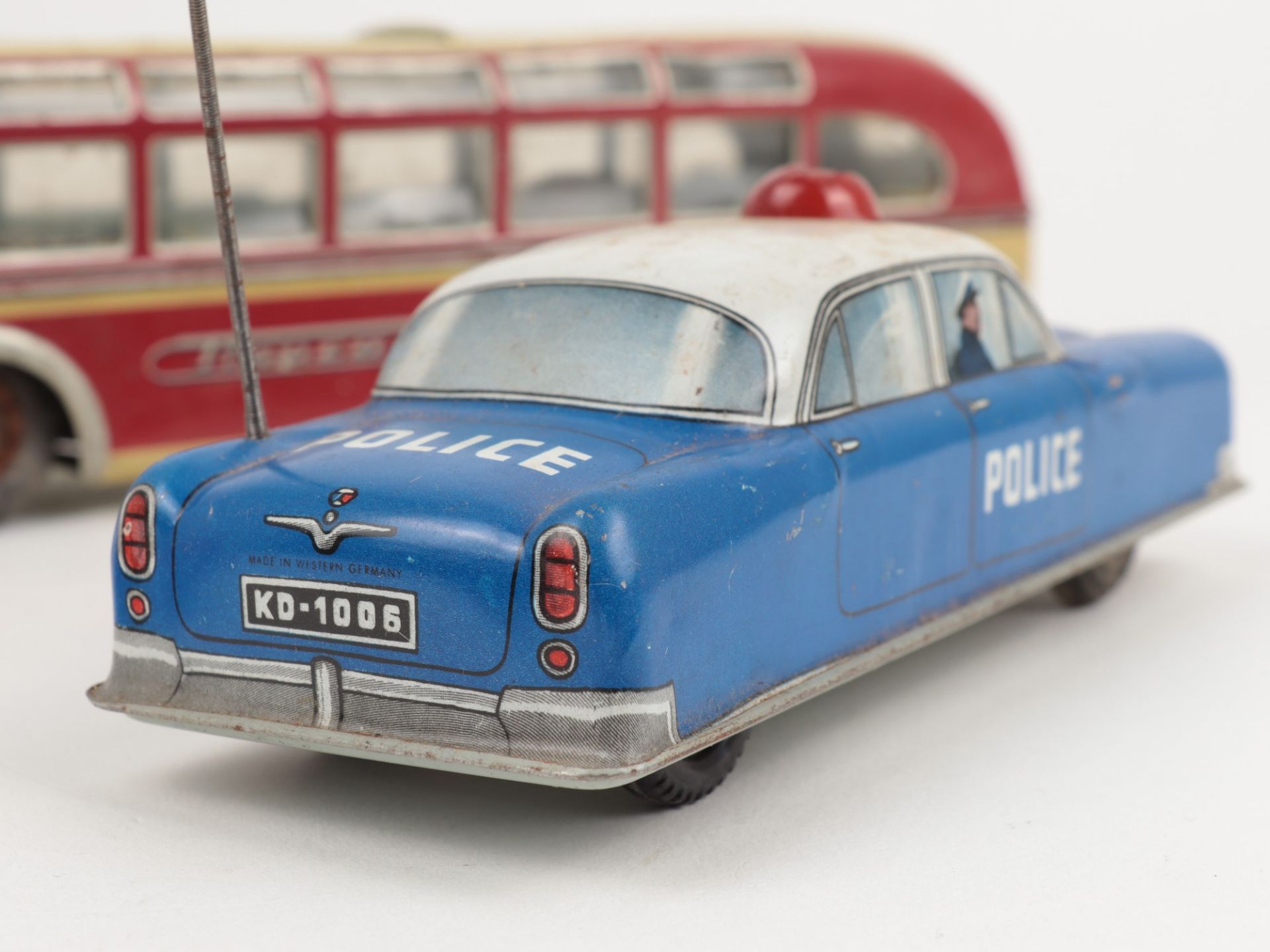 Blechspielzeug - Fahrzeuge 1950/60er, 3 St. bestehend aus: 1x Tipp & Co, Bus, gem. TCO-916, 2x - Bild 3 aus 13