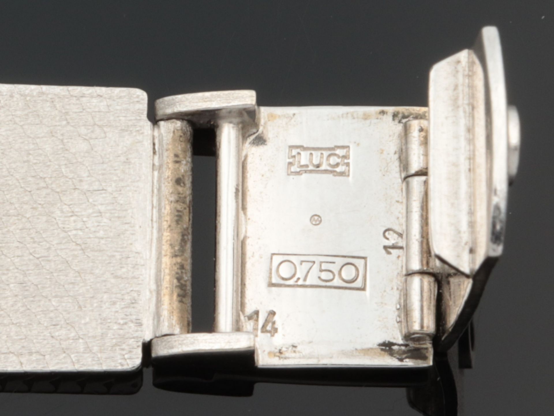 Chopard - Damenarmbanduhr WG 750, ovales Gehäuse, ca.2,6 x 2,2cm, schwarzes Zifferblatt, bez. " - Bild 10 aus 12
