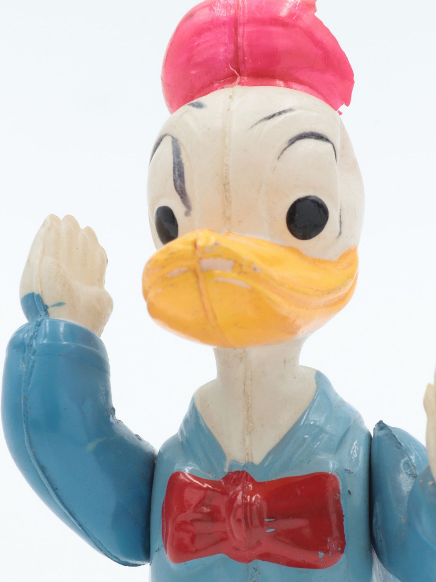 Walt Disney - Konvolut 1970er J., 3 T. Donald Duck, Celluloid/Kunststoff, 1x simex trapez artist, - Bild 6 aus 7