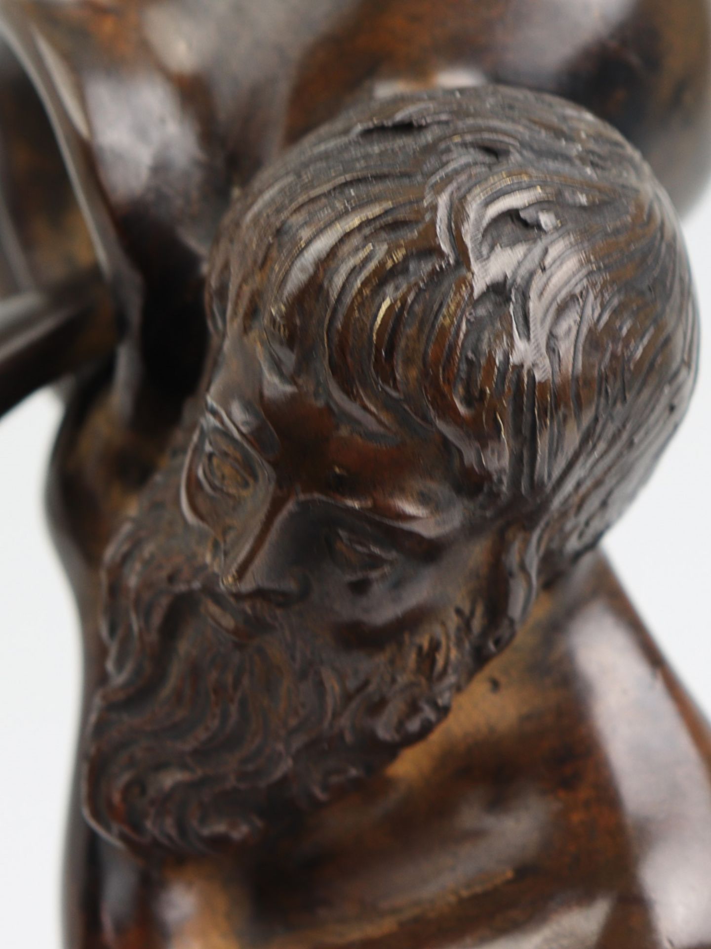 Bronzefigur - Auszeichnung 20.Jh., Italien, Bronze, dunkelbraun patiniert, Preis v. Sele D'Oro - Image 6 of 6