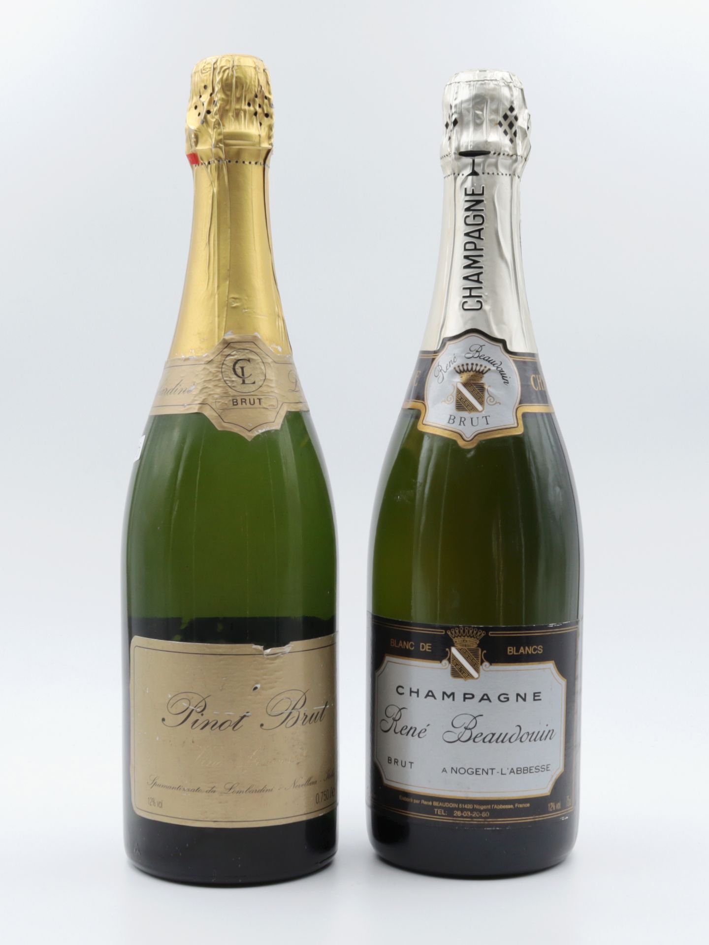 Champagner 1 Fl., René Beaudouin a Nogent-L´Abbesse, Brut, Blanc de blancs, 12 %, niedriger