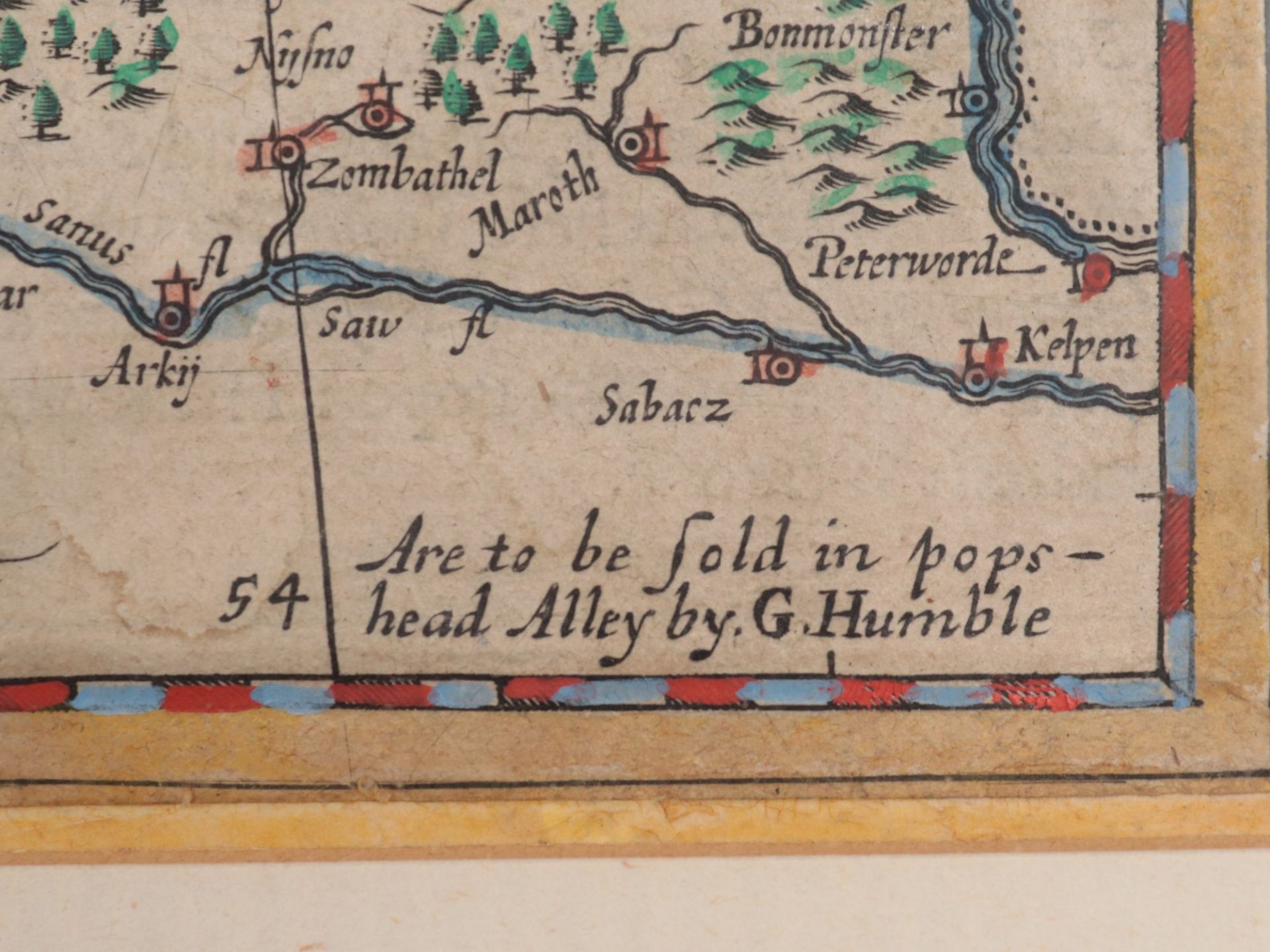 Deutschland - Karte "A newe Mape of Germany newly Augmented by John Speed Ano. Dom: 1626", engl. - Bild 7 aus 10