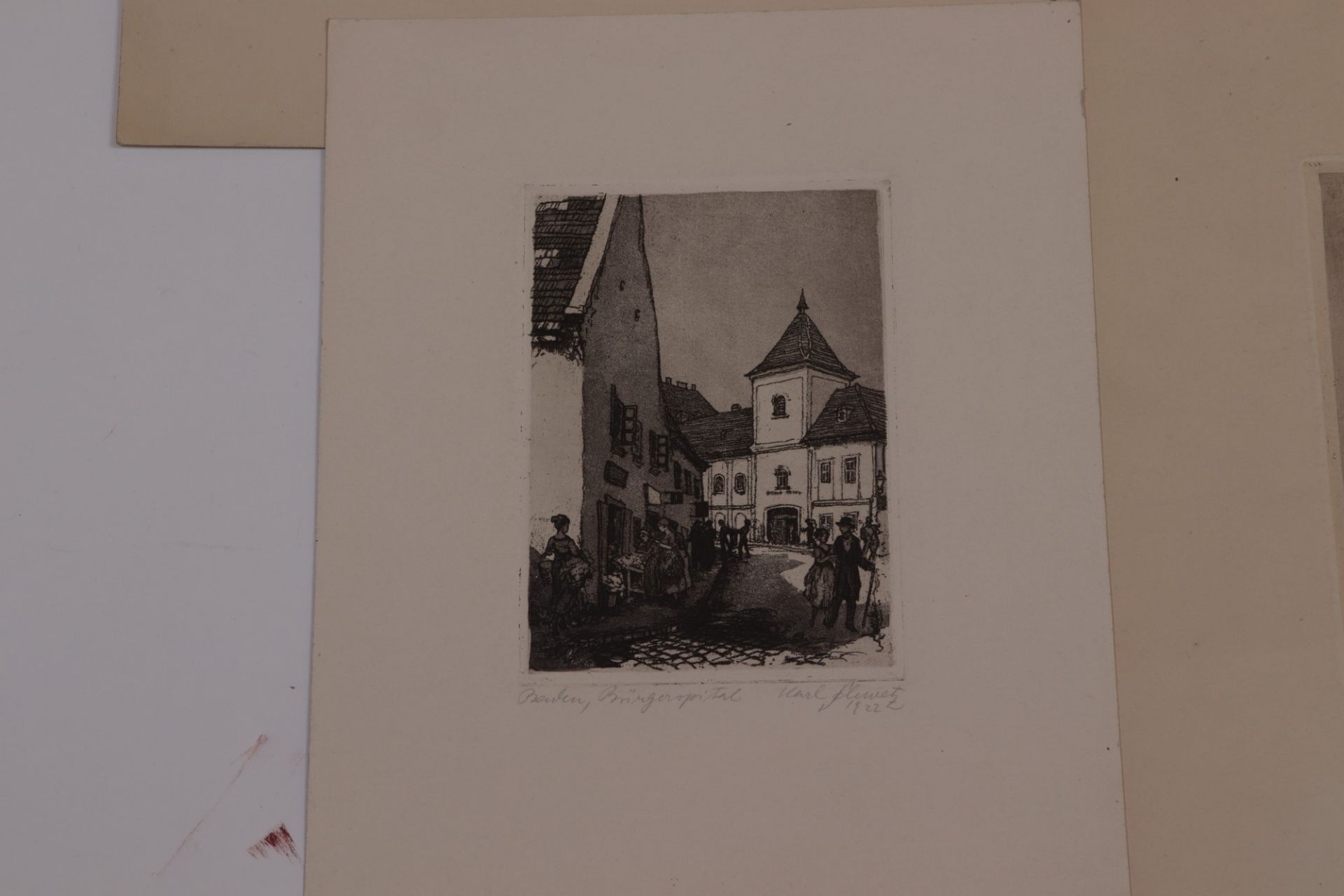Schwetz, Karl 1888 Kanitz (Mähren) - 1965 Wien, 4 Radierungen, Landschafts- u. Häuseransichten, je - Bild 6 aus 10