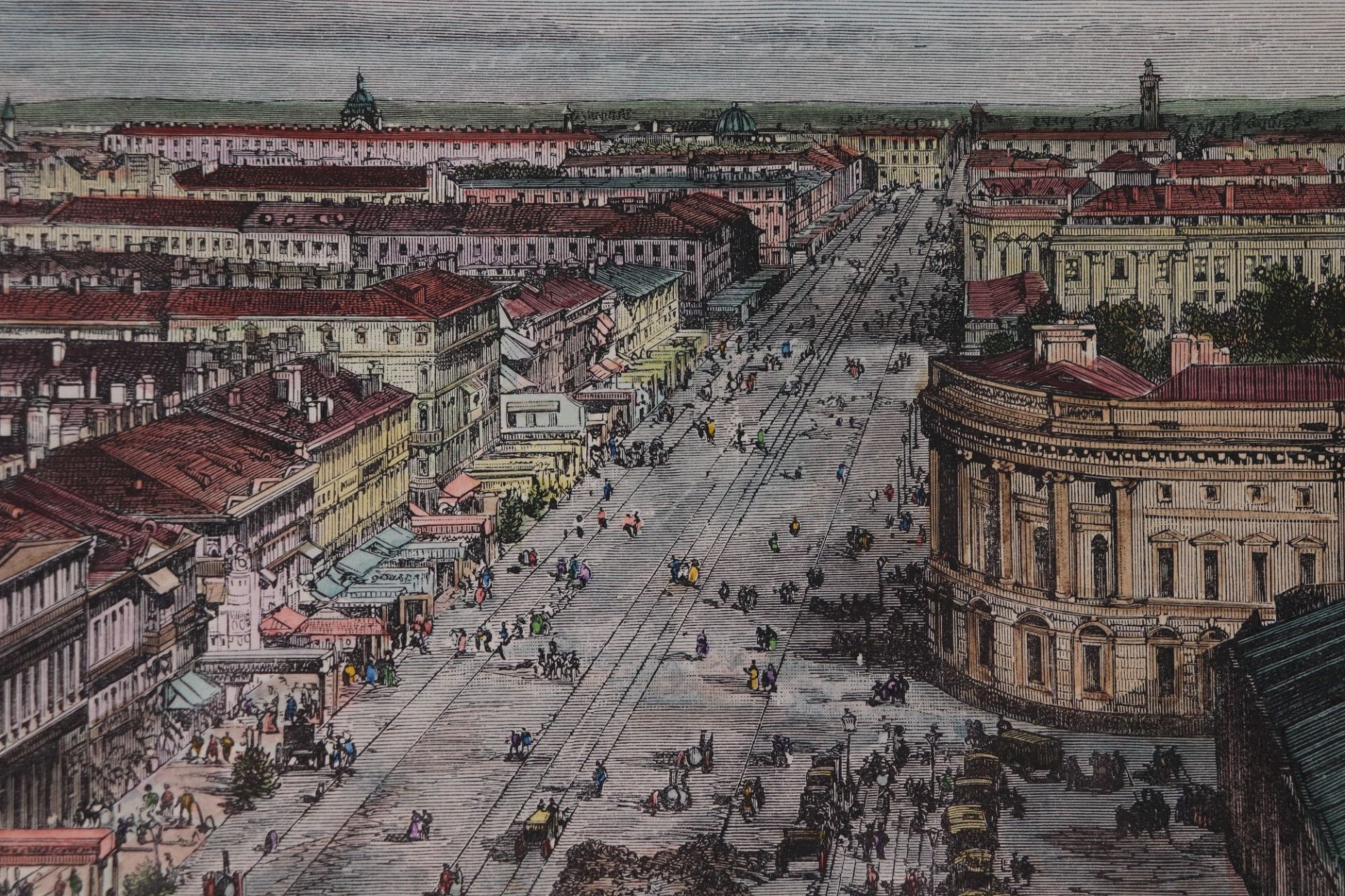 Russland - Ansichten 2 St., bez. "St. Petersburg", Ansicht mit dem Winterpalais, u. bez. "Ansicht - Bild 4 aus 4