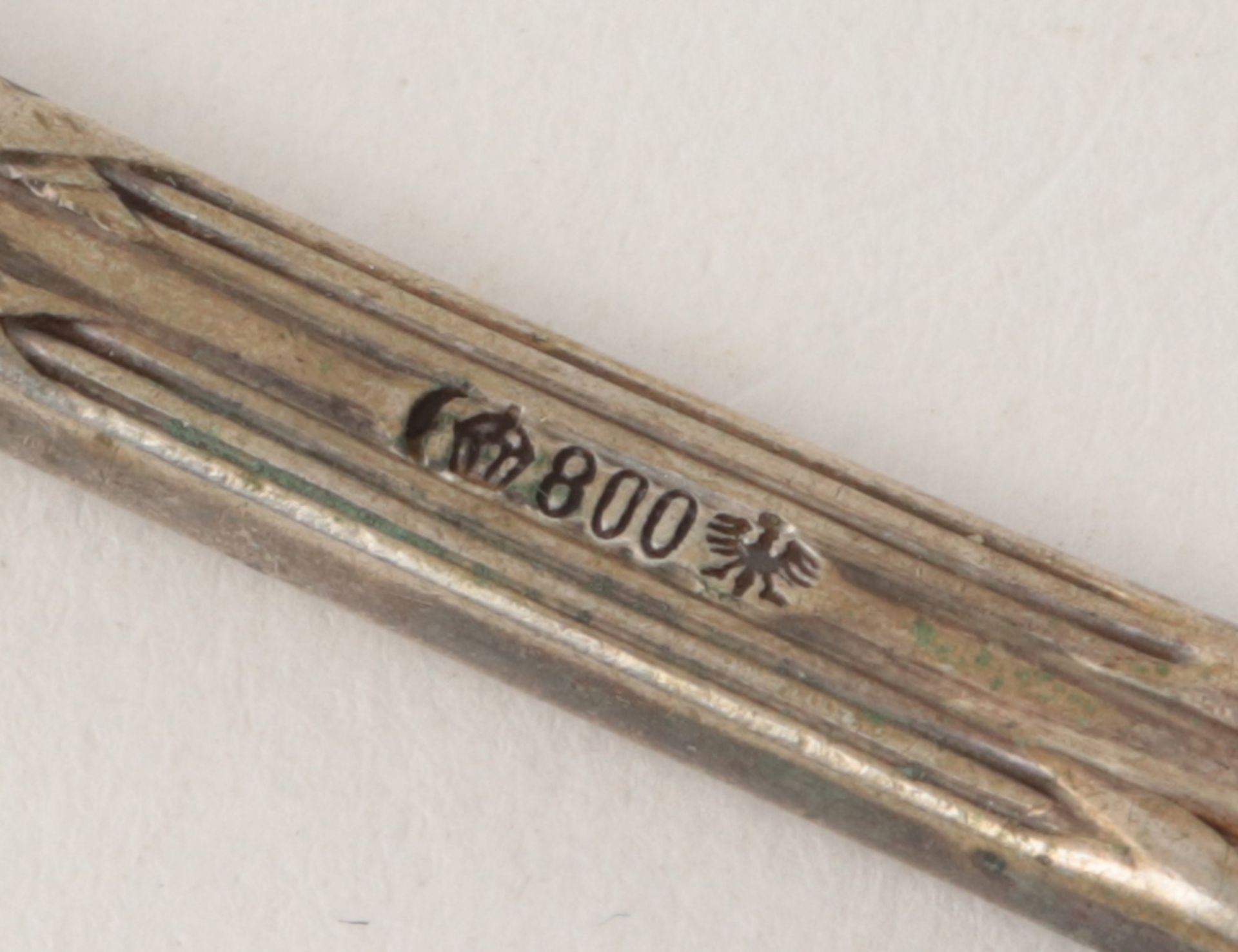 Bruckmann & Söhne - Tafelbesteck Si 800, Modell Nr. 4701 Louis XVI, 6 Tafellöffel, 6 -messer, 5 - - Image 5 of 5