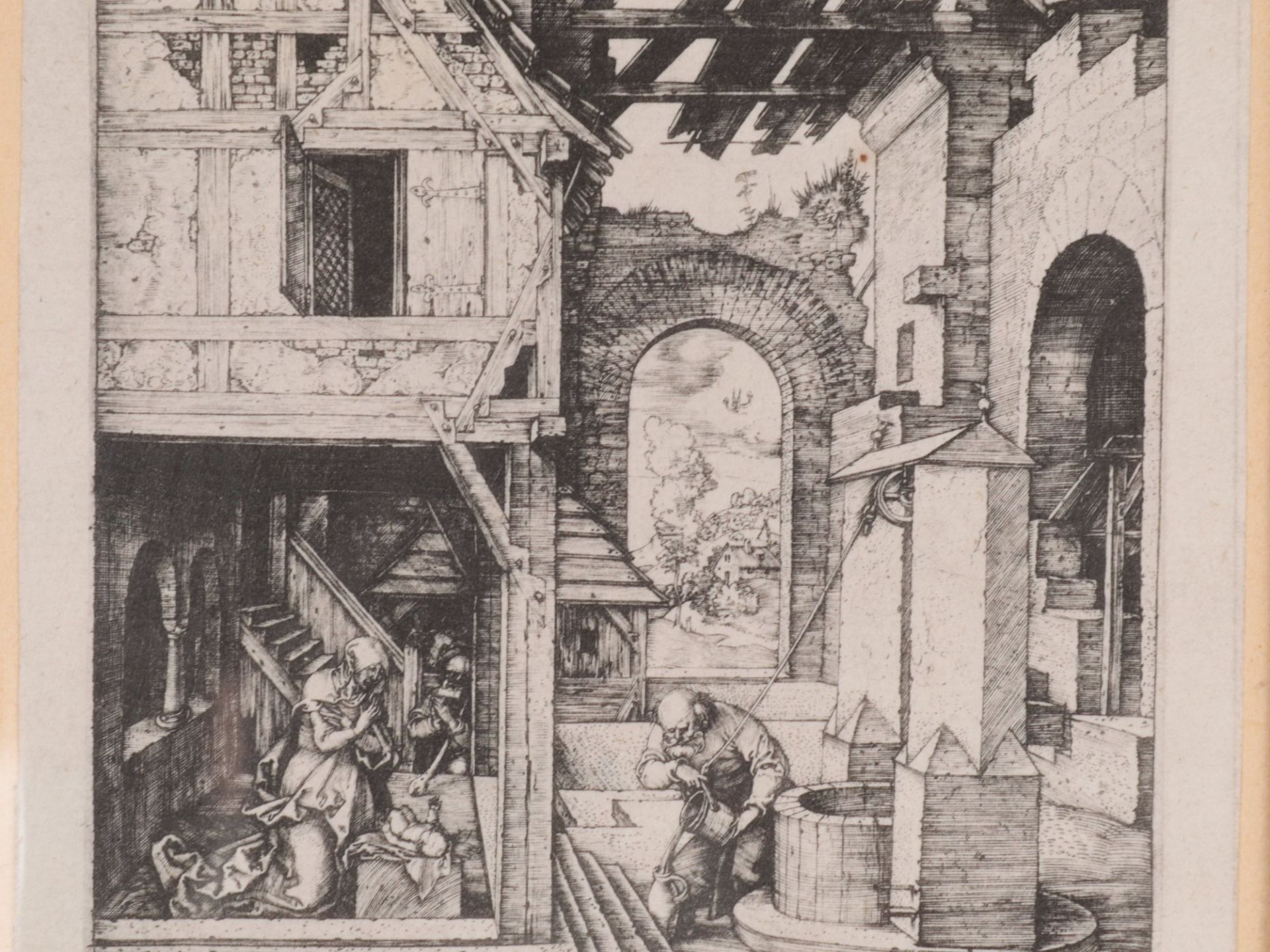 Dürer, Albrecht - Reproduktion "Die Geburt Christi (Weihnachten)" nach Albrecht Dürer, - Bild 3 aus 6