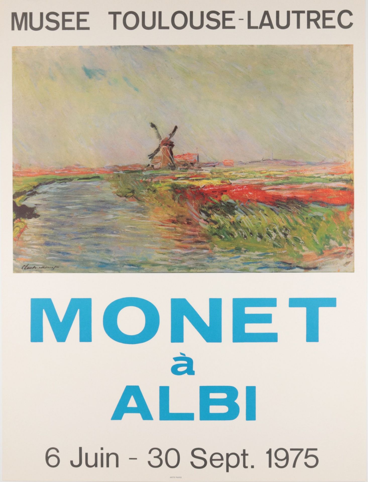 Ausstellungsplakat - Monet, Claude/Chagall, Marc 2 St. bestehend aus: 1x Claude Monet, 1840 Paris - - Image 3 of 3