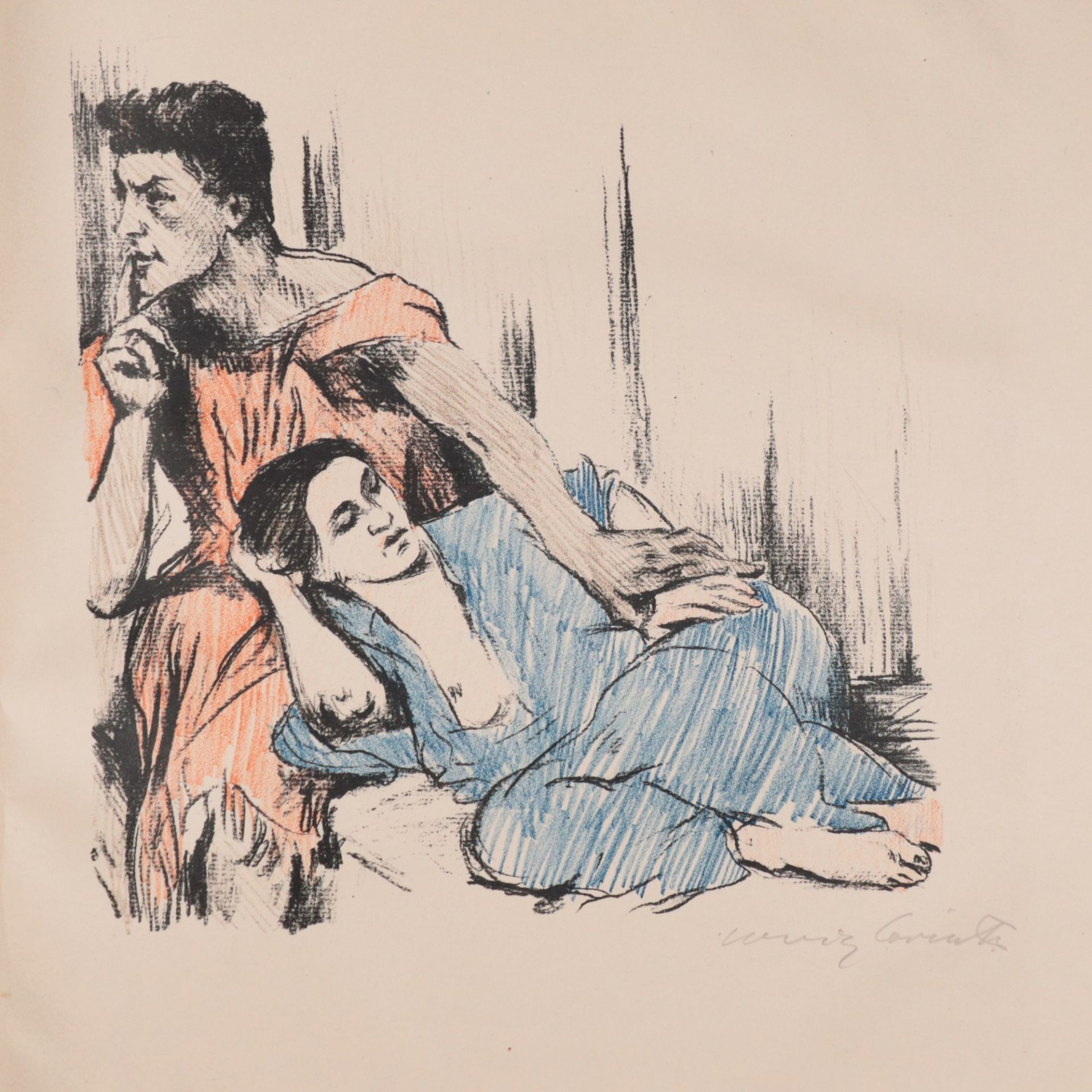 Corinth, Lovis - "Das Hohe Lied" 1848 Tapiau - 1925 Zandvoort, dt. Maler, Radierer u. Lithograph, - Bild 17 aus 22
