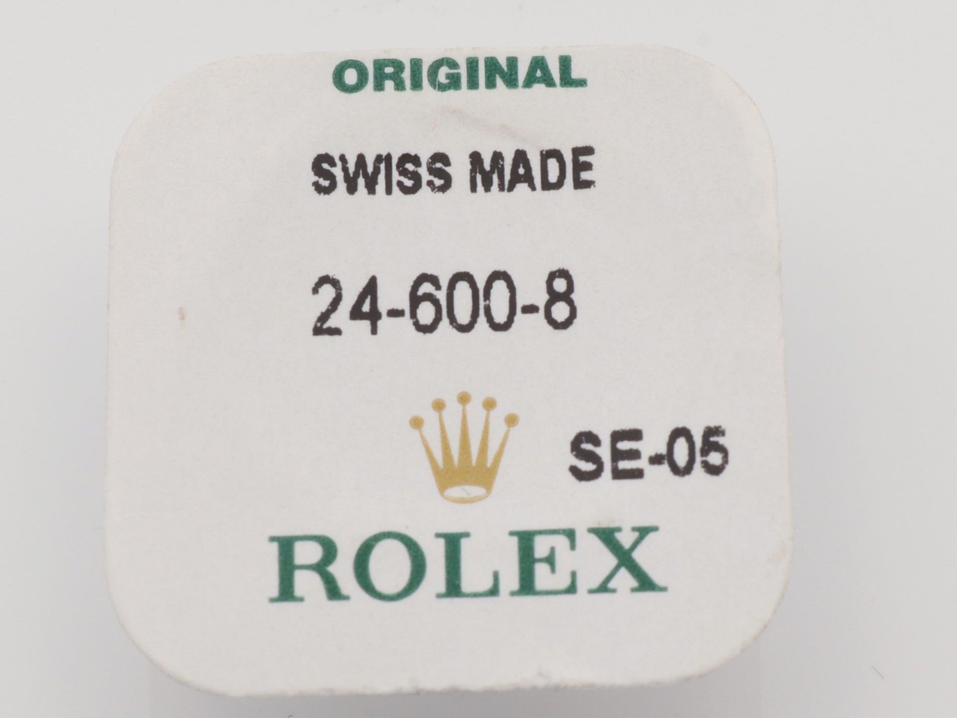 Rolex - Krone Schweiz, eingeschweißt, Verpackung gem. "Original Swiss Made 24-600-8 SE-05 Rolex" - Bild 3 aus 3