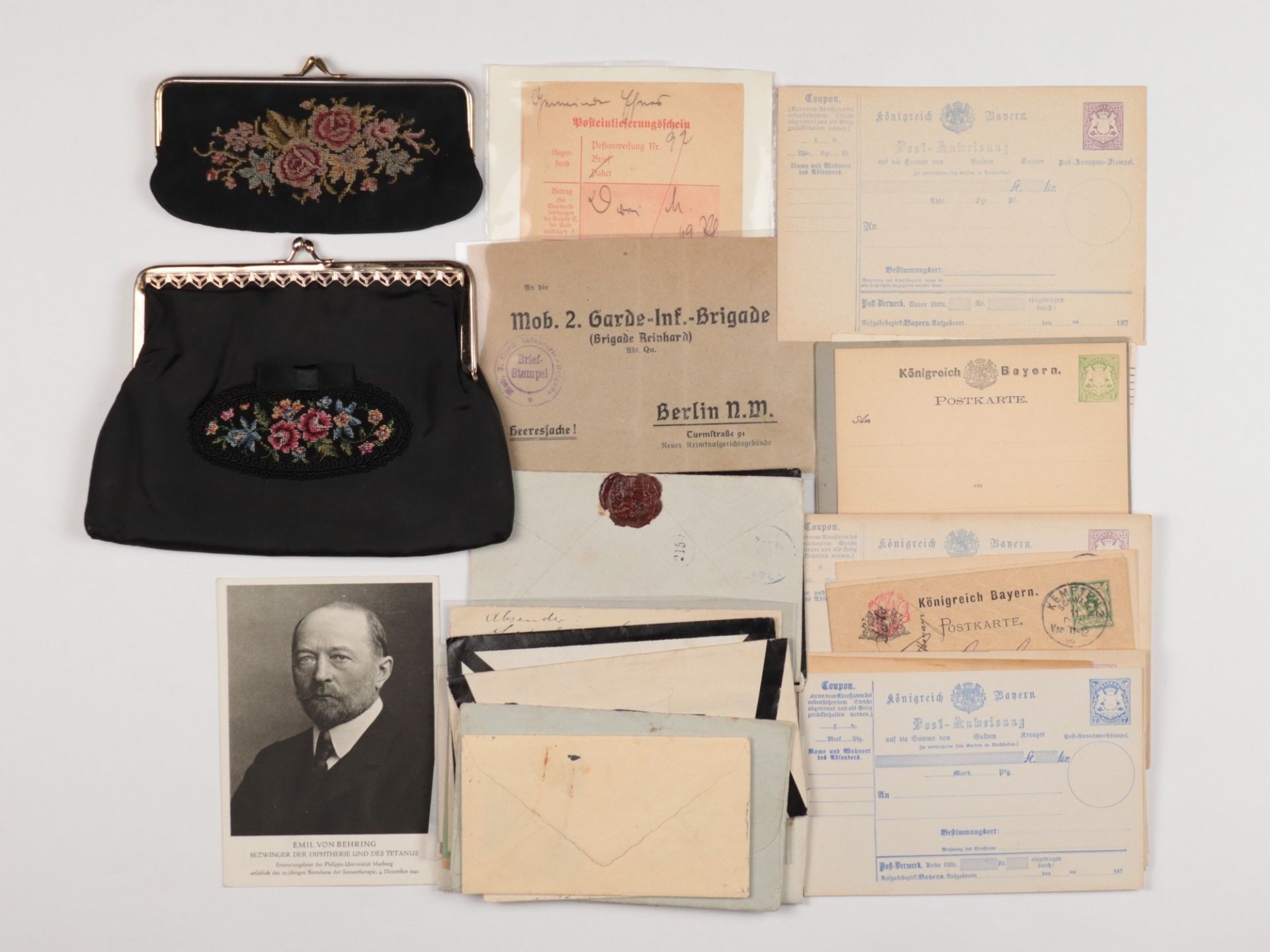 Postkarten/Briefe - Konvolut ab ca. 1895 -1930, ca 50 St., z.B. Königreich Bayern, z.T. Jugendstil,