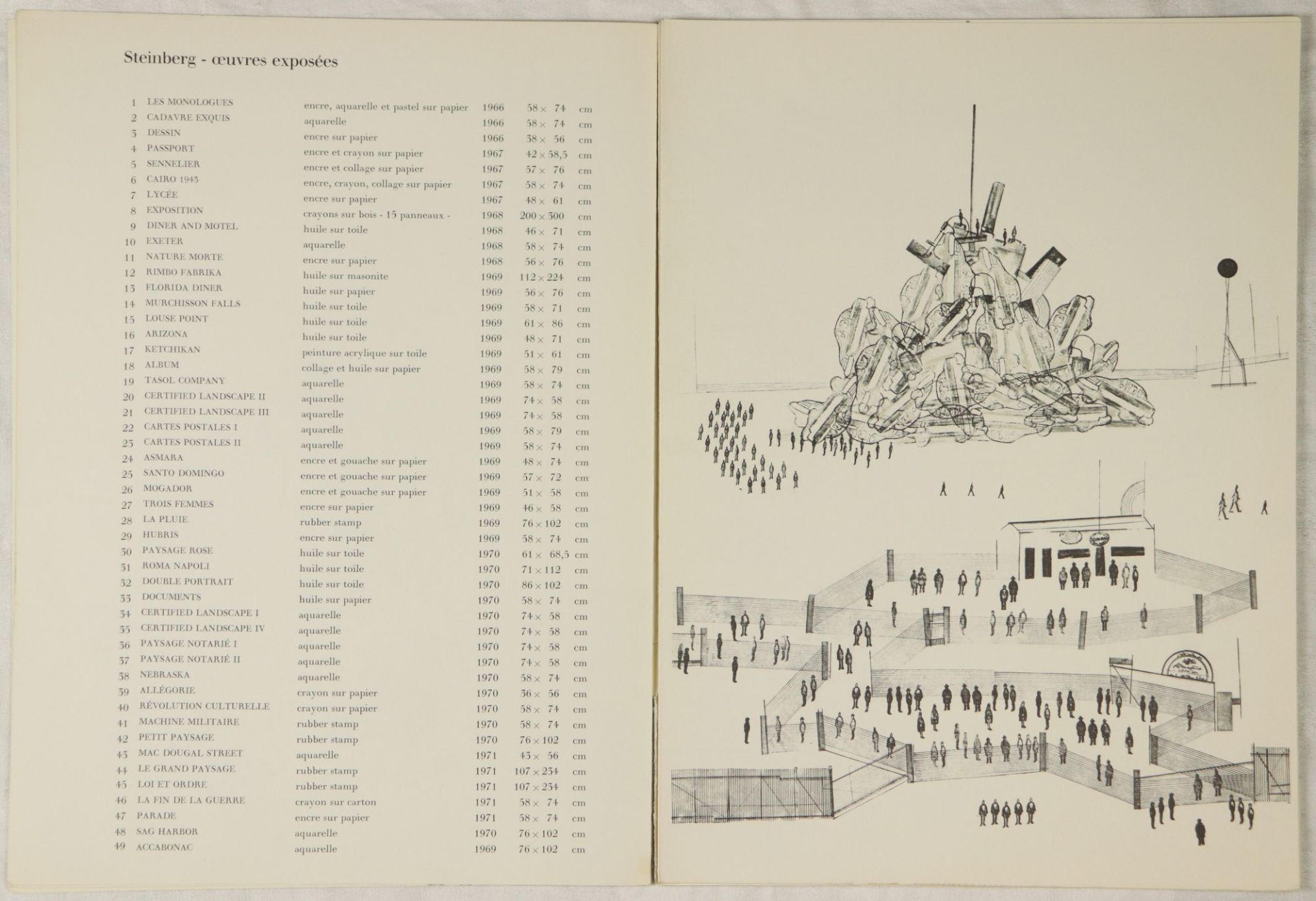 Derriere le Miroir - Saul Steinberg Künstler-Edition, hg. von dem französischen Verlegerpaar - Image 2 of 10