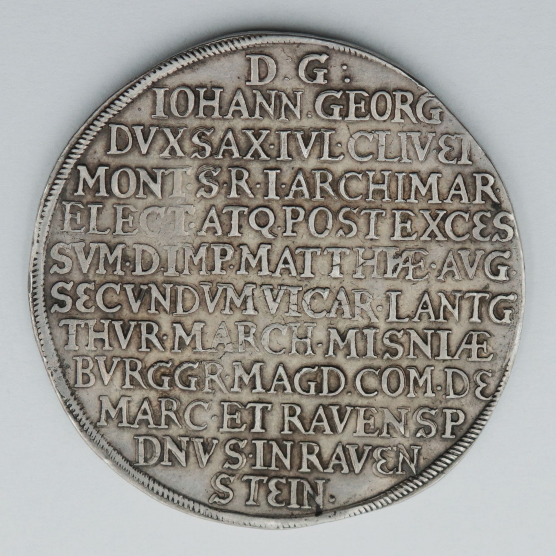 Sachsen Silbermünze, Vikariatstaler, 1619, Prolege Et Grege, Johann Georg I, Kurfürs - Image 2 of 2