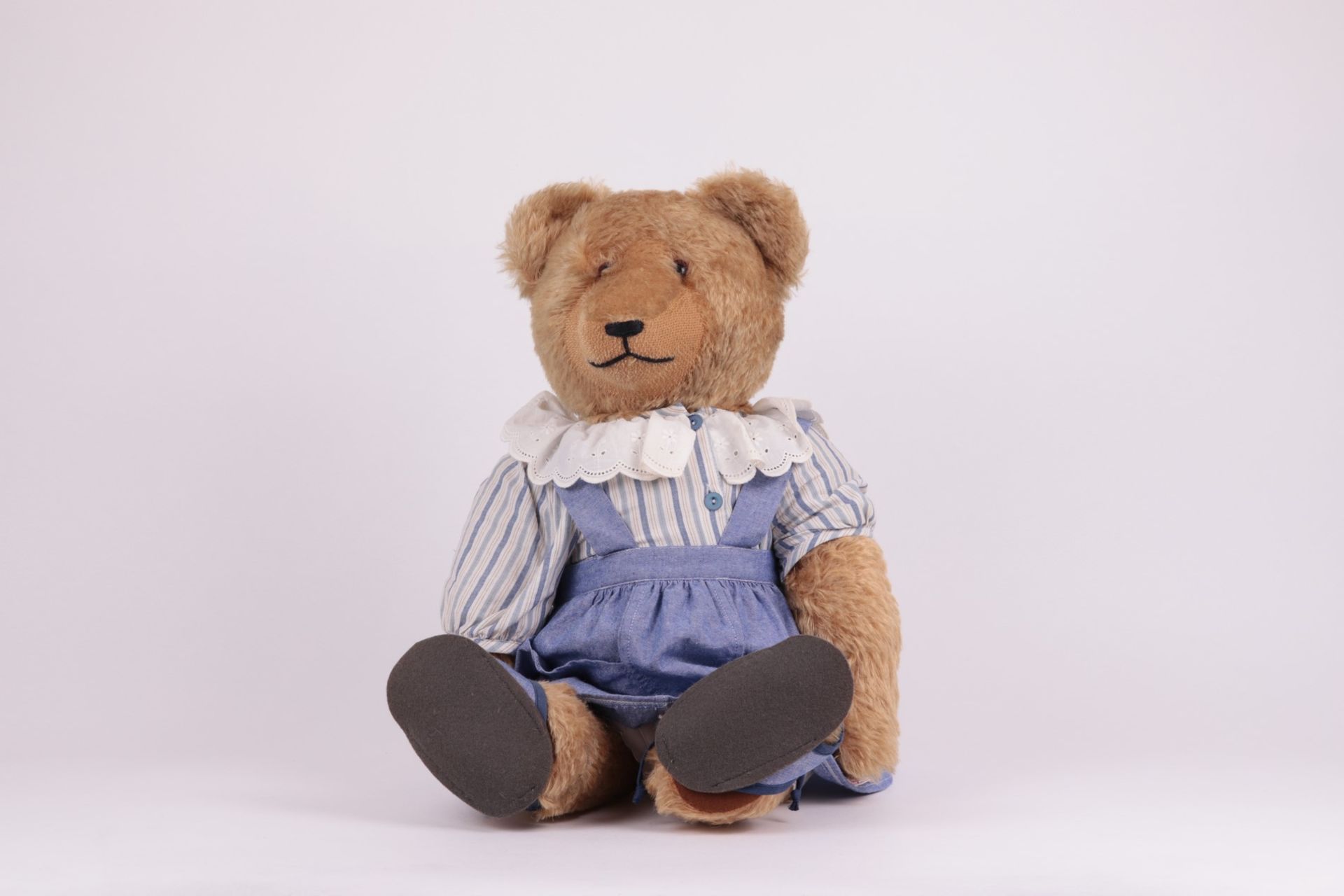 Plüschtiere Hermann-Teddybär, blonder Mohairplüsch, 5-fach gegliedert, Glasaugen, m - Image 2 of 11