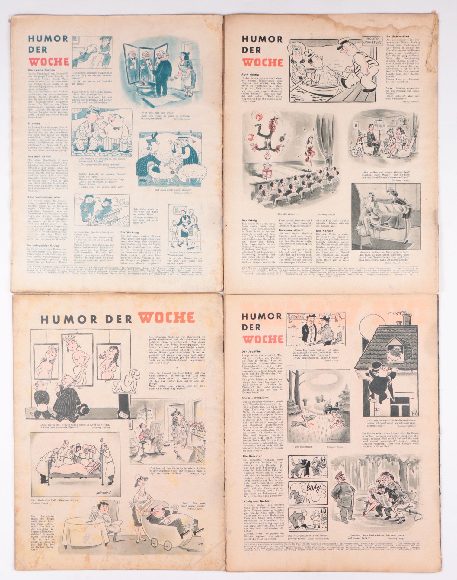 Zeitschriften – 3. Reich 10 St., „Die Woche“, 1942/43/44, Alterssp. - Image 5 of 7