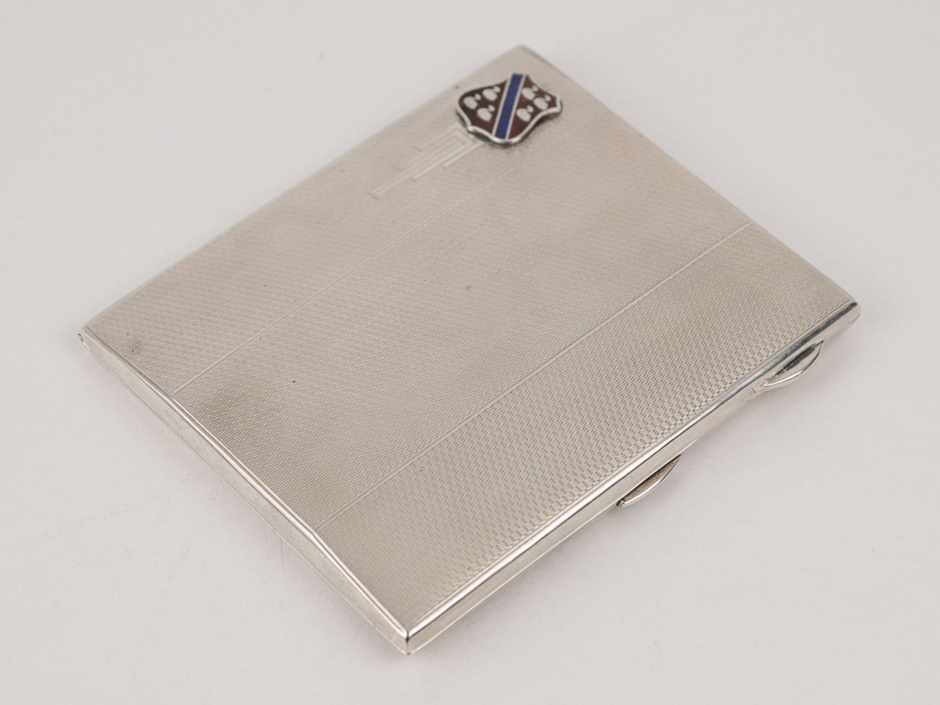 Zigarettendose Silber 925, punz. England, Birmingham, J. Gloster Ltd, 1937, flache rec