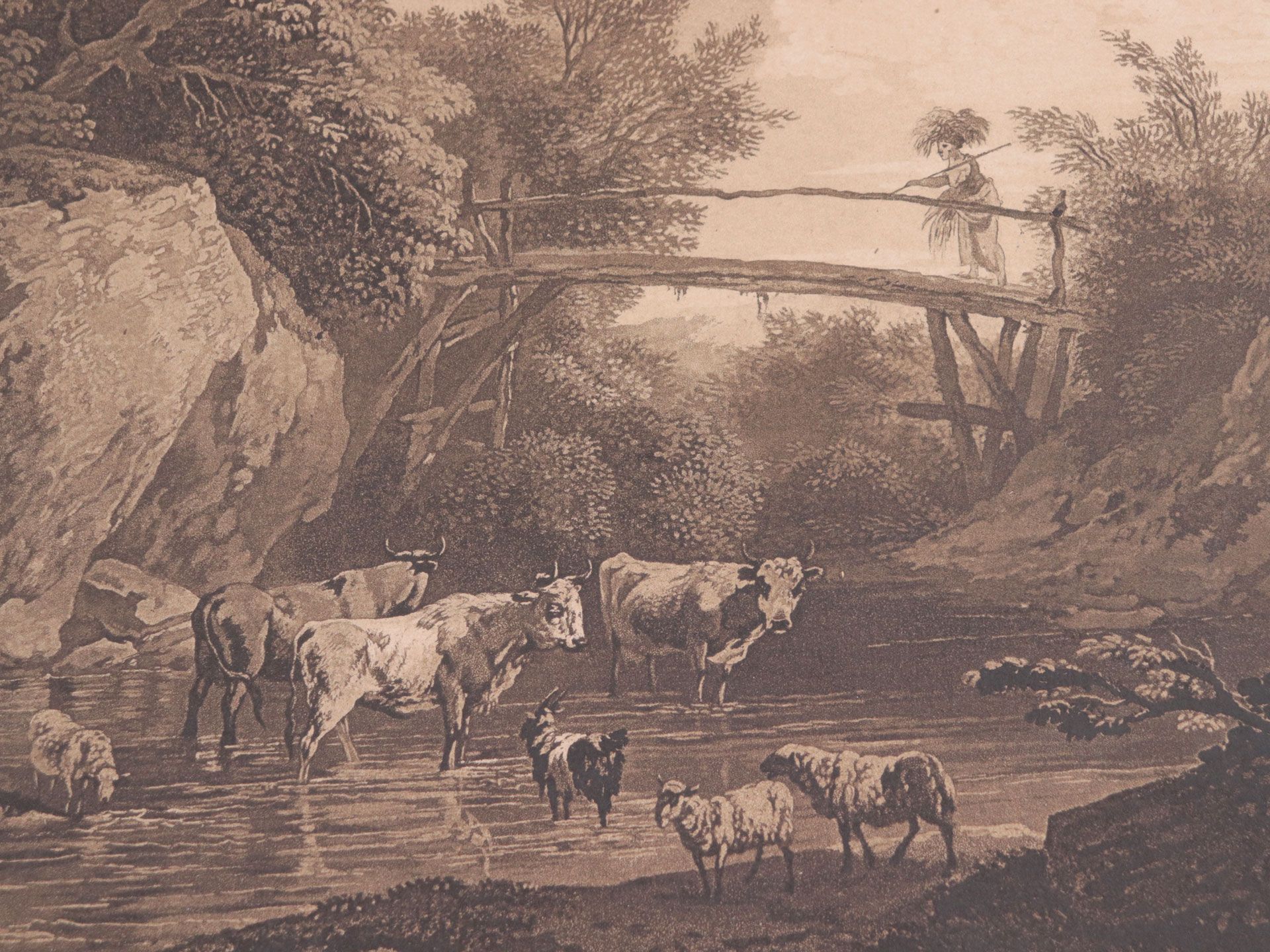 Herzinger, Anton 1763 Fallbach/Nieder-Österreich - 1826 wohl Wien, "Bewaldete Felsenl - Image 6 of 6