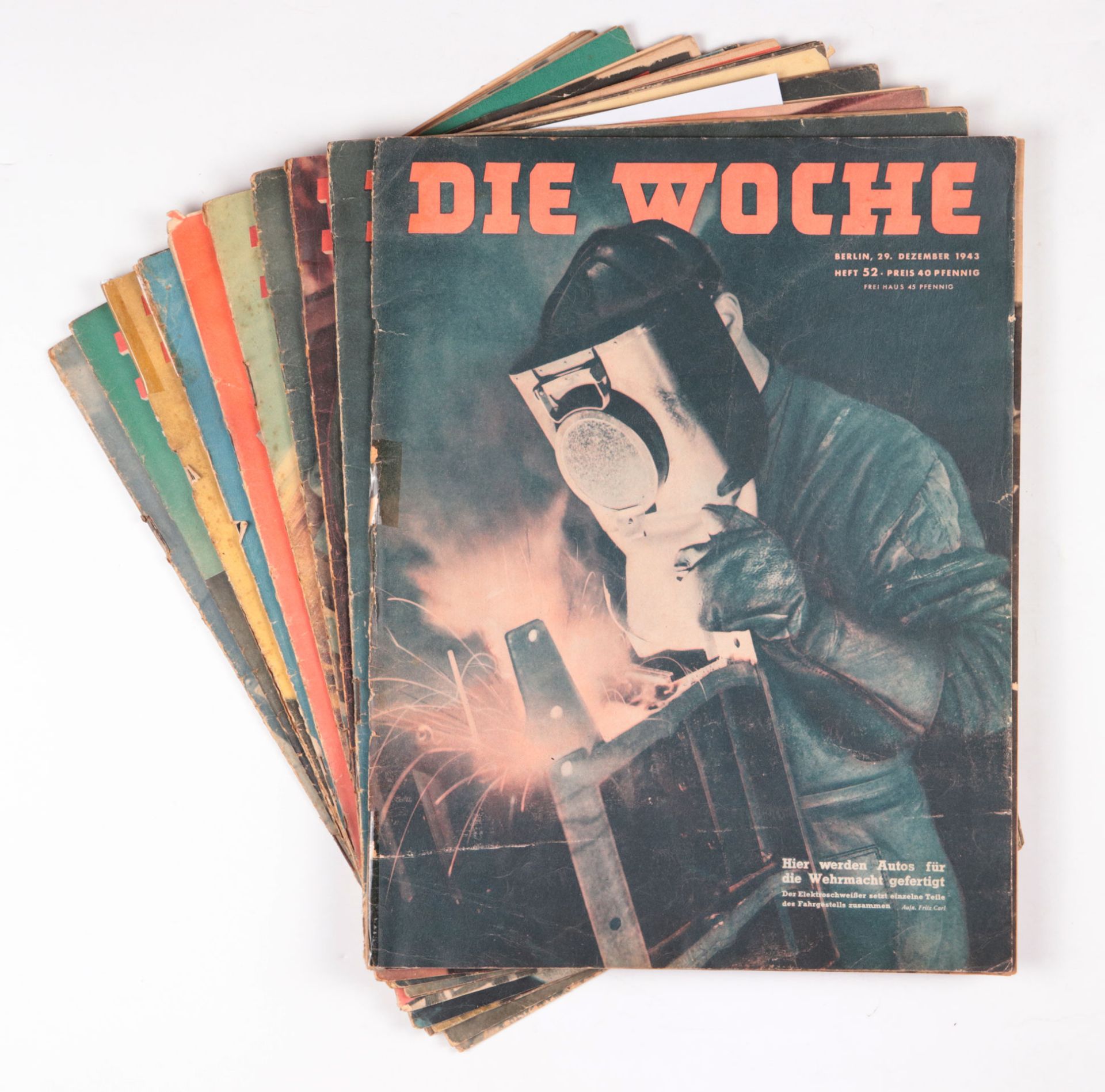 Zeitschriften – 3. Reich 10 St., „Die Woche“, 1942/43/44, Alterssp.