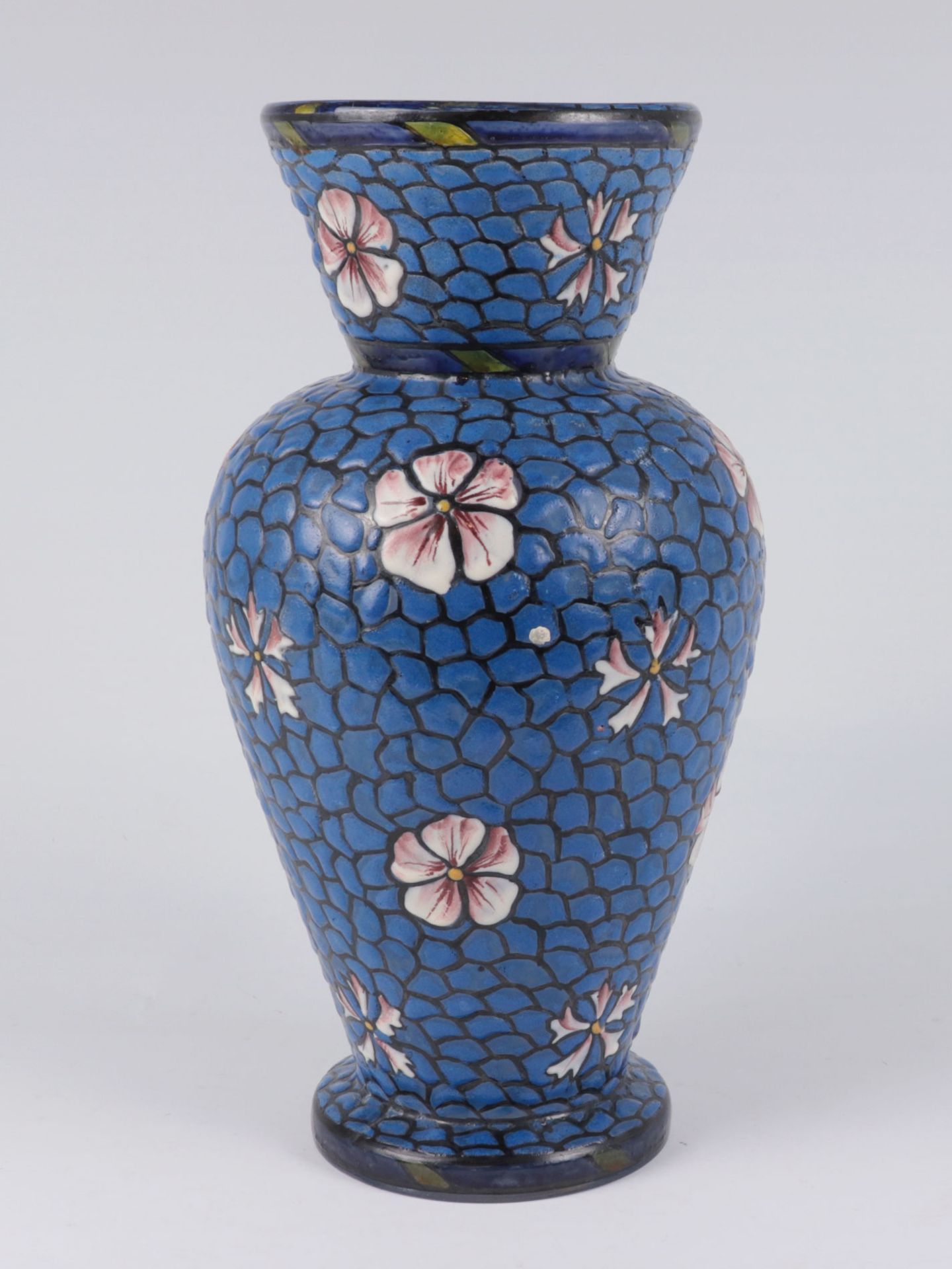 Vase um 1910/20, Frankreich, im Stil von Mont Joye (Legras), farbloses Glas, ausgezoge - Bild 2 aus 4