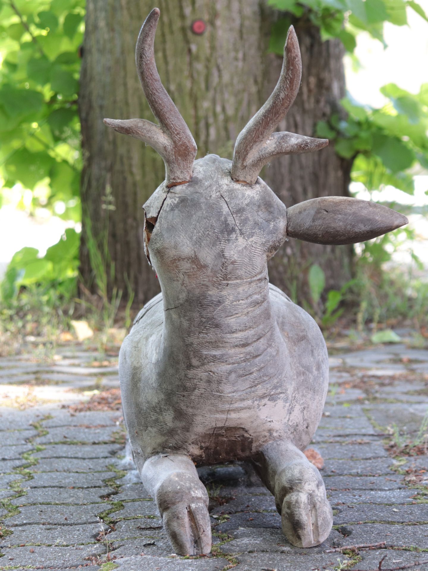 Holzskulptur - Rehbock - Image 7 of 7