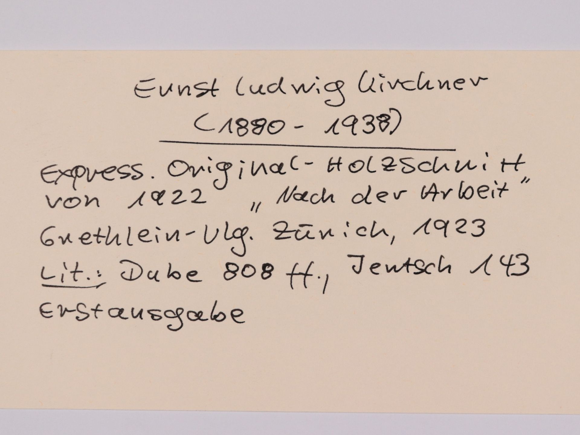 Kirchner, Ernst Ludwig - Bild 2 aus 2