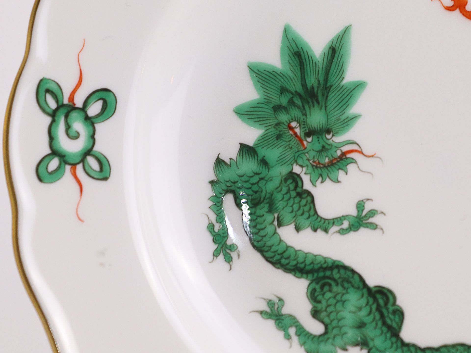 Meissen - Zwei Teller "Ming-Drache" - Bild 5 aus 10